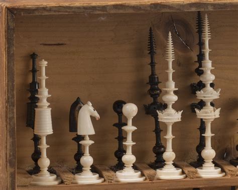A Selenus Chess Set And Box 18th Century Luke Honey Decorative