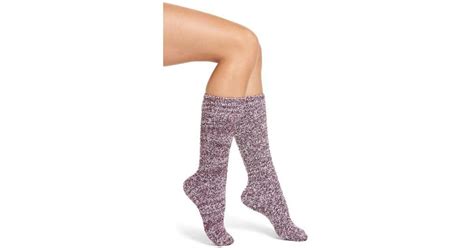 Lyst Barefoot Dreams Barefoot Dreams Cozychic Socks In Purple
