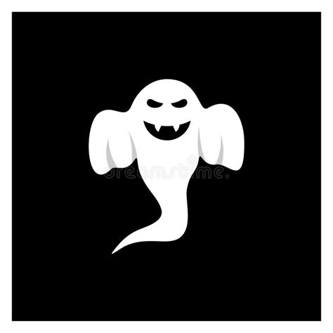 Ghost For Halloween Design Vector Isolated Happy Halloween Template
