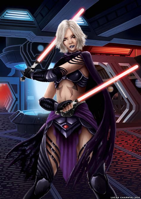Female Sith Star Wars Fan Art Original Character By Lucascharnyai On