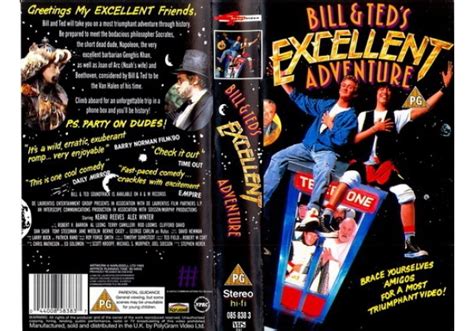 Bill And Teds Excellent Adventure 1989 On 4 Front Video United