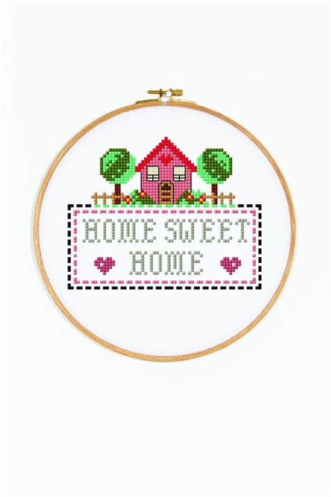 The Home Sweet Home Cross Stitch Pattern Cross Stitch Patterns Free