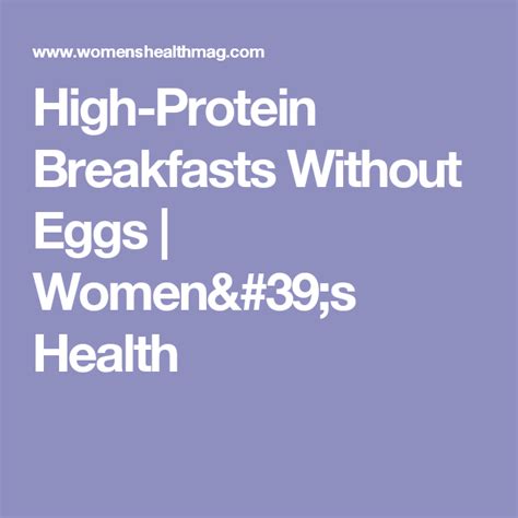 20 Protein Packed Breakfasts That Dont Involve Eggs High Protein