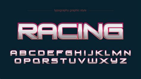 Racing Font Vector Art Icons And Graphics For Free Download