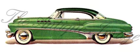 Car Digital Download Vintage Car Clip Art 1950 by theantiqueimage