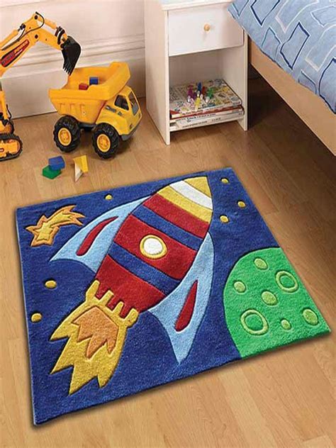 Soft and fluffy rugs for the bedroom is the perfect addition to the nursery or baby room, the rugs can bring kids room a chic look and comfort, large and comfortable rug, your kids are enough to lay, sit or play on this rug. Space Rocket Bedroom Rug | Carpets for kids, Kids rugs ...