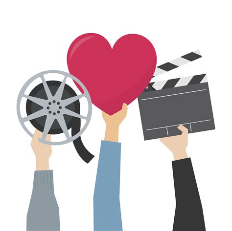 Hands Showing Movie Passion Illustration Download Free Vectors