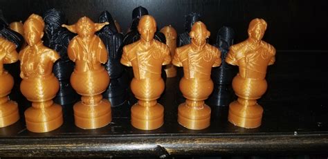 3d Printable Star Wars Chess Set Revised By David