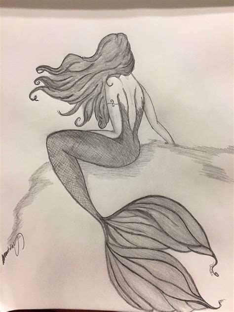 Pencil Drawing Techniques Mermaid Dibujos Dibujos Increíbles