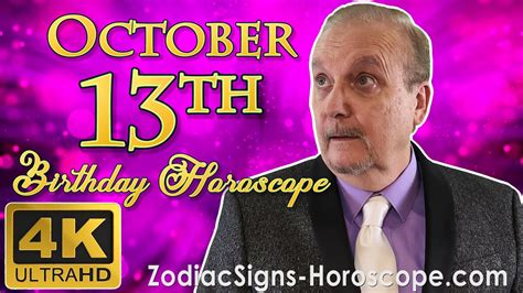 October 13 Zodiac Horoscope And Birthday Personality October 13th