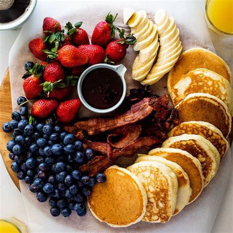 Pancake Breakfast Board Recipe Food Platters Breakfast Brunch
