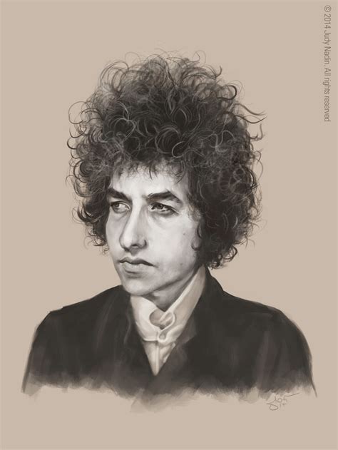 Judy Nadin Art And Caricature Blog Bob Dylan Portrait