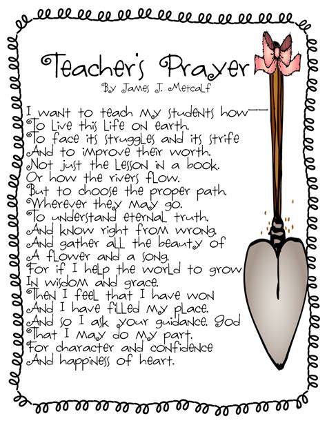 At millard children's academy childcare center and preschool, located in omaha, nebraska, we feel privileged to have our lives enriched by the children we care for. First Grade Wow: Teacher's Prayer, Promise, and Polish