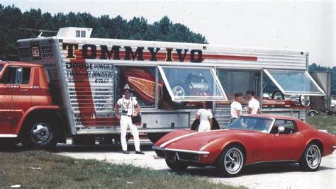 Tommy Ivo Drag Rig And Corvette Stingray Vintage Racing Drag Racing