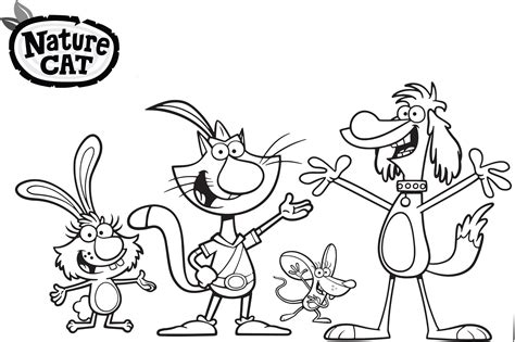 Nature Cat Coloring Sheets - Ryan Fritz's Coloring Pages