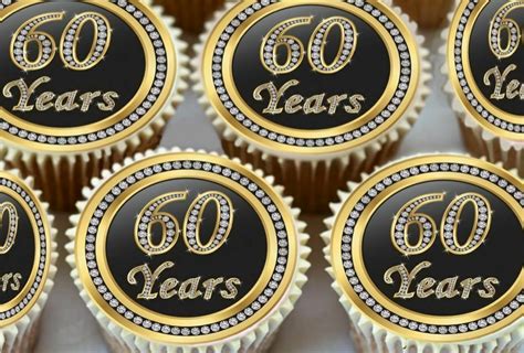 Free shipping on many items | browse your favorite brands. 24 X 60TH BIRTHDAY ANNIVERSARY EDIBLE CUPCAKE TOPPERS ...