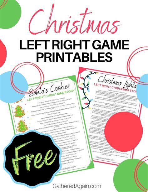 The Left Right Christmas Game Your Next Christmas Party Needs