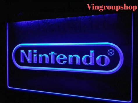 Nintendo Game Led Neon Light Sign Home Decor Hang Signs Wall Room