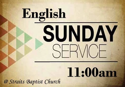 Sunday Service - Welcome to Straits Baptist Church