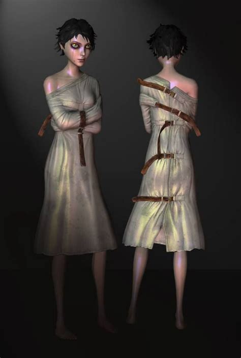 Two Women In White Dresses Standing Next To Each Other