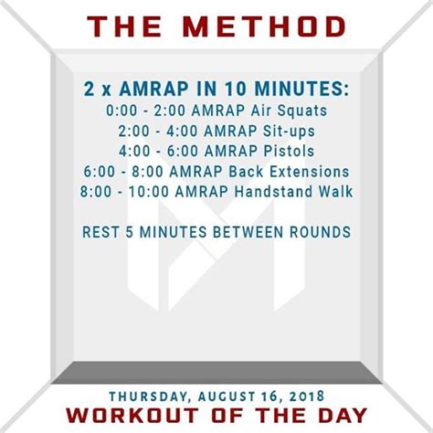 Defined Athletics The Method On Instagram —— Workout Of The Day