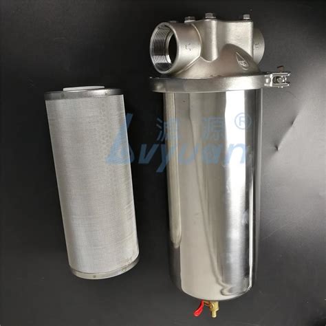 Stainless Steel High Pressure Inline Water Filter Housing For Purify