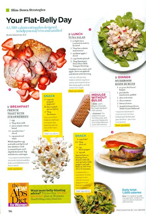 Weight Loss Aficionado Your Flat Belly Day Womens Health Magazine