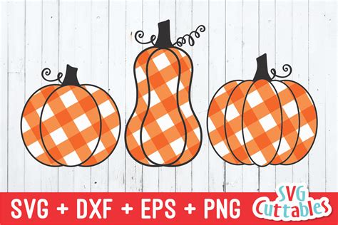 Plaid Pumpkins Svg Graphic By Svg Cuttables · Creative Fabrica