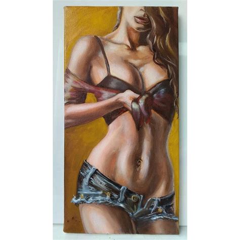 Hand Painted Nude Girl Wall Art Naked Lady Sexy Abstract Figure Oil Painting On Canvas Sex Oil