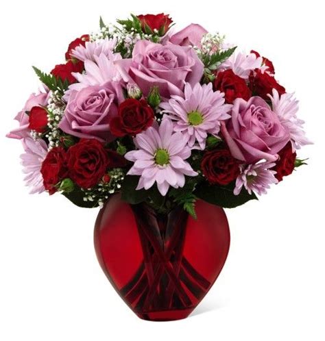 Once relegated to wedding anniversaries, you can honor someone with lovely, colorful, fresh flowers for a corporate anniversary, love anniversary or milestone anniversary. Valentine's Day Flowers in a red heart shaped vase ...
