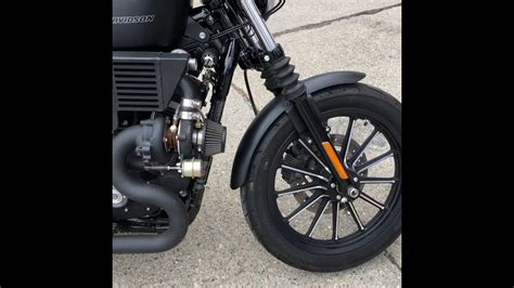 Turbo Harley Davidson Iron Xl883l Cold Start Youtube