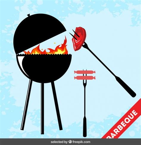 Barbecue Illustratie Gratis Vector