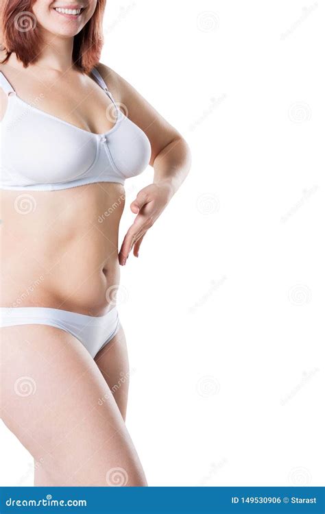 Woman With Fat Flabby Belly Overweight Female Body On Gray Background My XXX Hot Girl