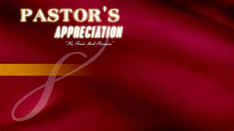 Pastors Appreciation 09 Youtube