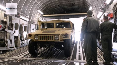 Air Force Loadmasters Learn To Load Humvees Onto A C 17 Globemaster Iii