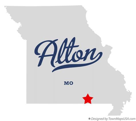 Map Of Alton Mo Missouri