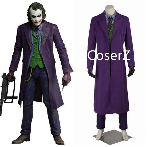 Halloween Costumes For Men Joker Jacket Batman The Dark Knight Joker