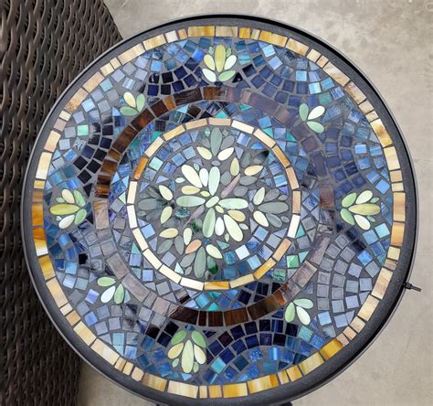 Lake Como Mosaic End Table By Knf Down To Earth Living
