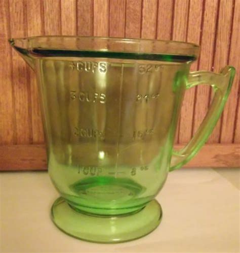 Green Depression Glass T S Handimaid Measuring Cup Antique Price