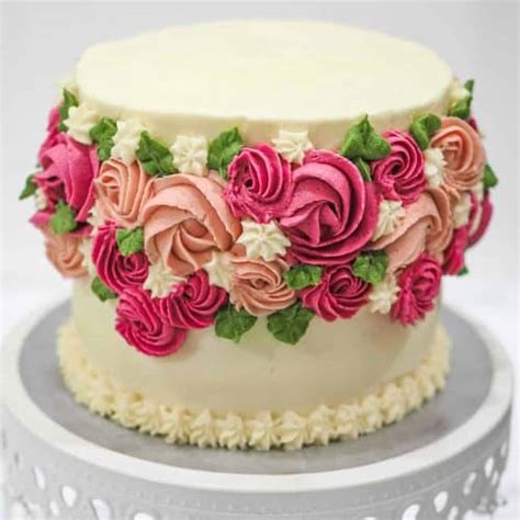 Rosette Cake Buttercream Cake Design Idea Decorated Treats