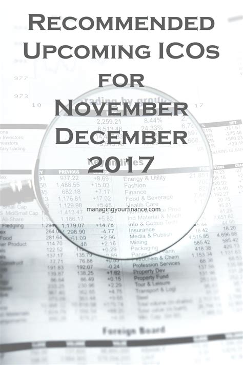 On december 7, bitcoin's price shot past $16,000 and almost touched $20,000 on some exchanges. Recommended Upcoming ICOs for November - December 2017 ...