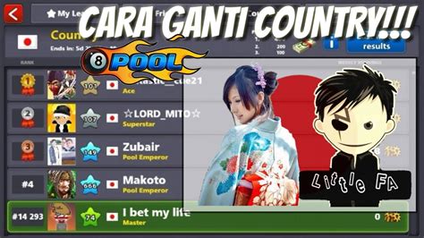 Nah dengan menggunakan cheat 8. CARA GANTI COUNTRY AVATAR DAN PASSWORD AKUN 8 BALL POOL ...