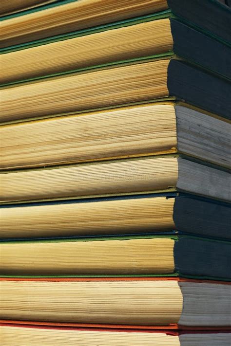 Stack Of Battered Old Booksretro Library And Books Stock Photo Image