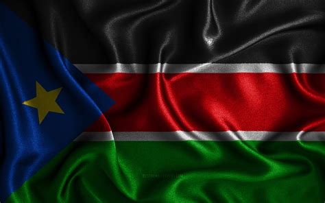 download imagens bandeira do sudão do sul 4k bandeiras onduladas de seda países africanos