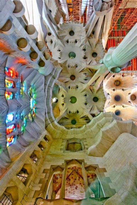 The Interior Of Sagrada Familia Barcelona Spain Architecture By
