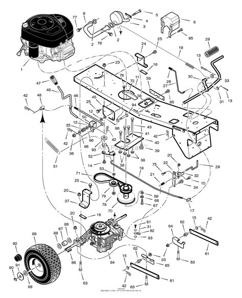 Craftsman Riding Lawn Mower Engine Parts Diagram Craftsman 502254280