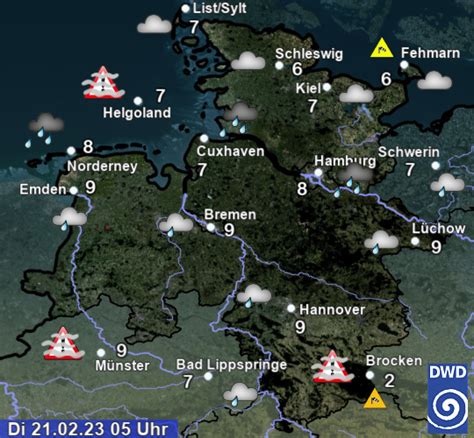 Deutscher Wetterdienst Unwetterwarnung Deutscher Wetterdienst Der