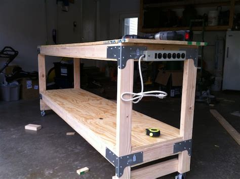 Grab the full free diy workbench plan and visual instructions from here ana. How to Build a Heavy Duty Workbench - One Project Closer
