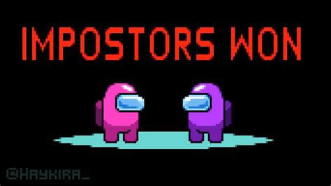 Impostors Won An Among Us Pixel Art Animation Youtube