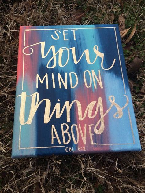 Hand Lettered Bible Verse Canvas Quotes Painting Wall Hanging Canvas